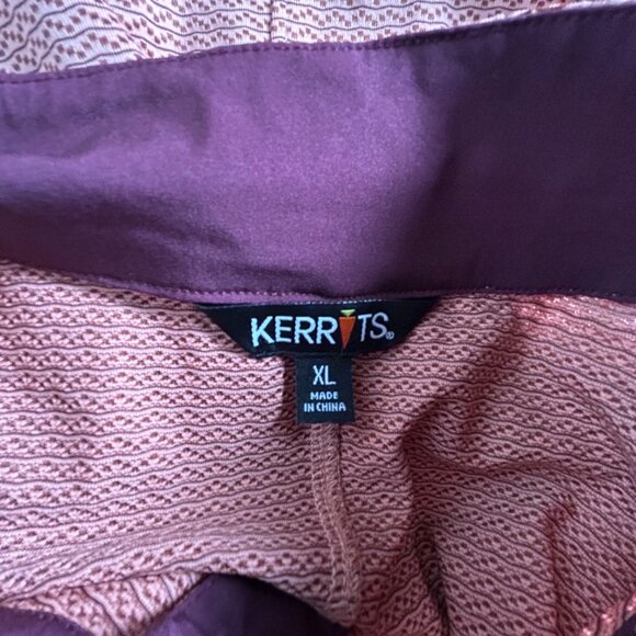 Kerrits Womens Collected Clinic Short Sleeve Polo Shirt Top XL Sunset/Rosewood - Picture 3 of 7